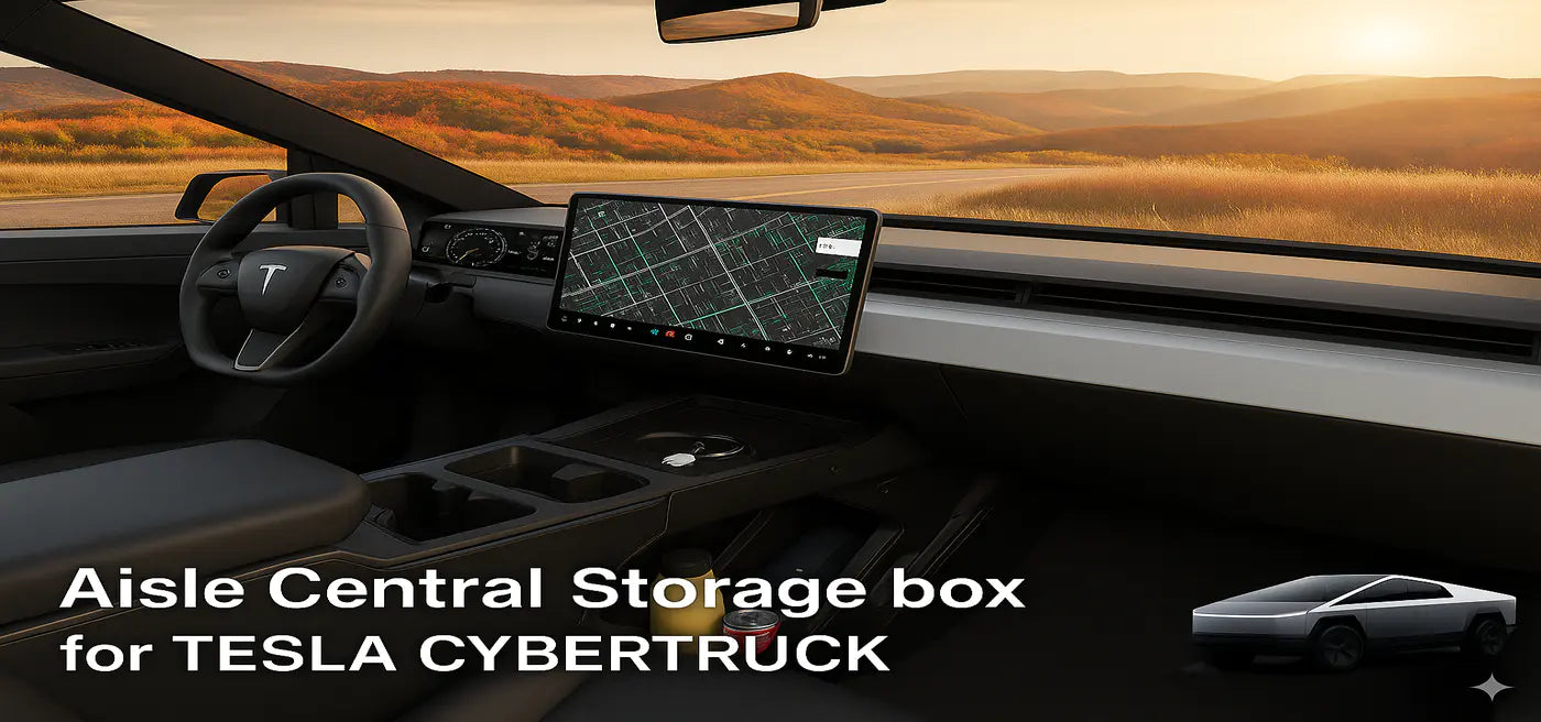 Aisle Central Storage box For Tesla Cybertruck - Tesstudio