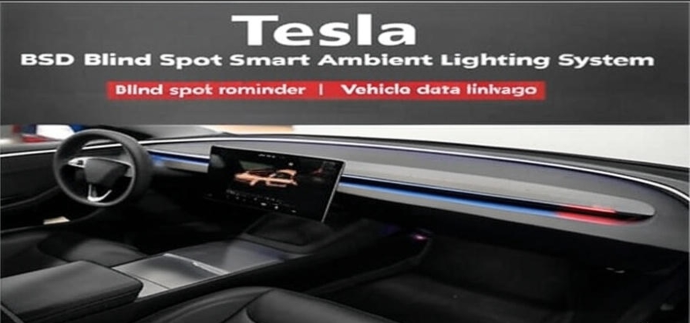 Tesstudio Tesla BSD Blind Spot Monitor Atmosphere Light System For Model 3/Y • 3 High / Y Juniper