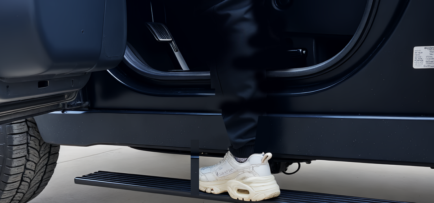 Tesla Cybertruck Power Running Boards Electric Side Steps Tesstudio®