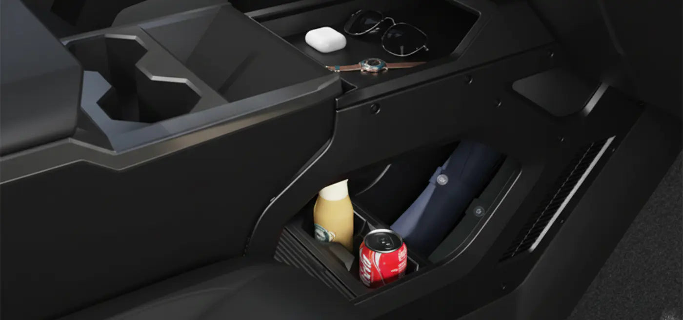 Tesstudio Aisle Central Storage box For Tesla Cybertruck Interior Accessories Lower Center Console