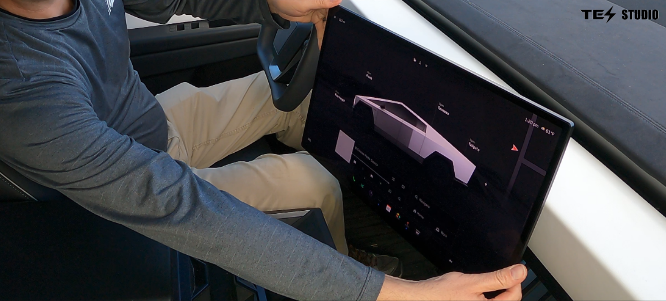 Tesstudio's Tesla Cybertruck Accessories Swivel Mount Kit