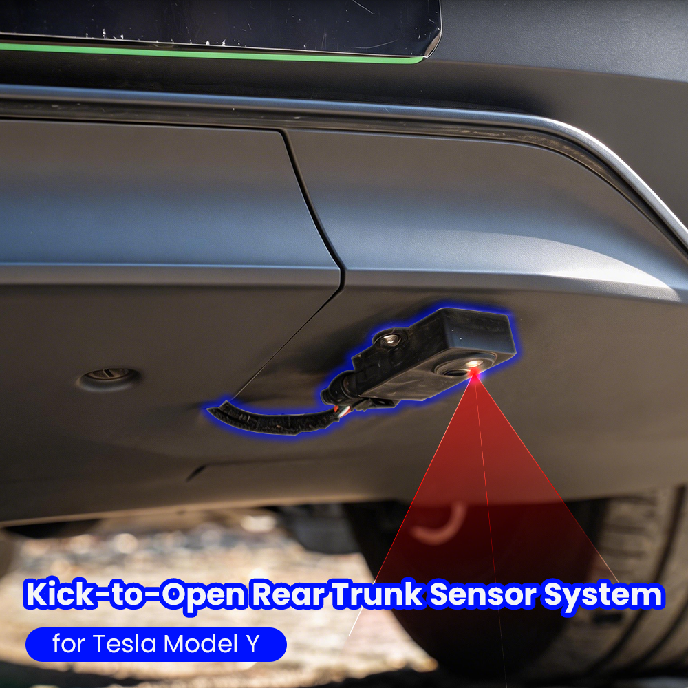 Kick-to-Open Rear Trunk Sensor System for Tesla Model Y - LiDAR hands-free trunk opener