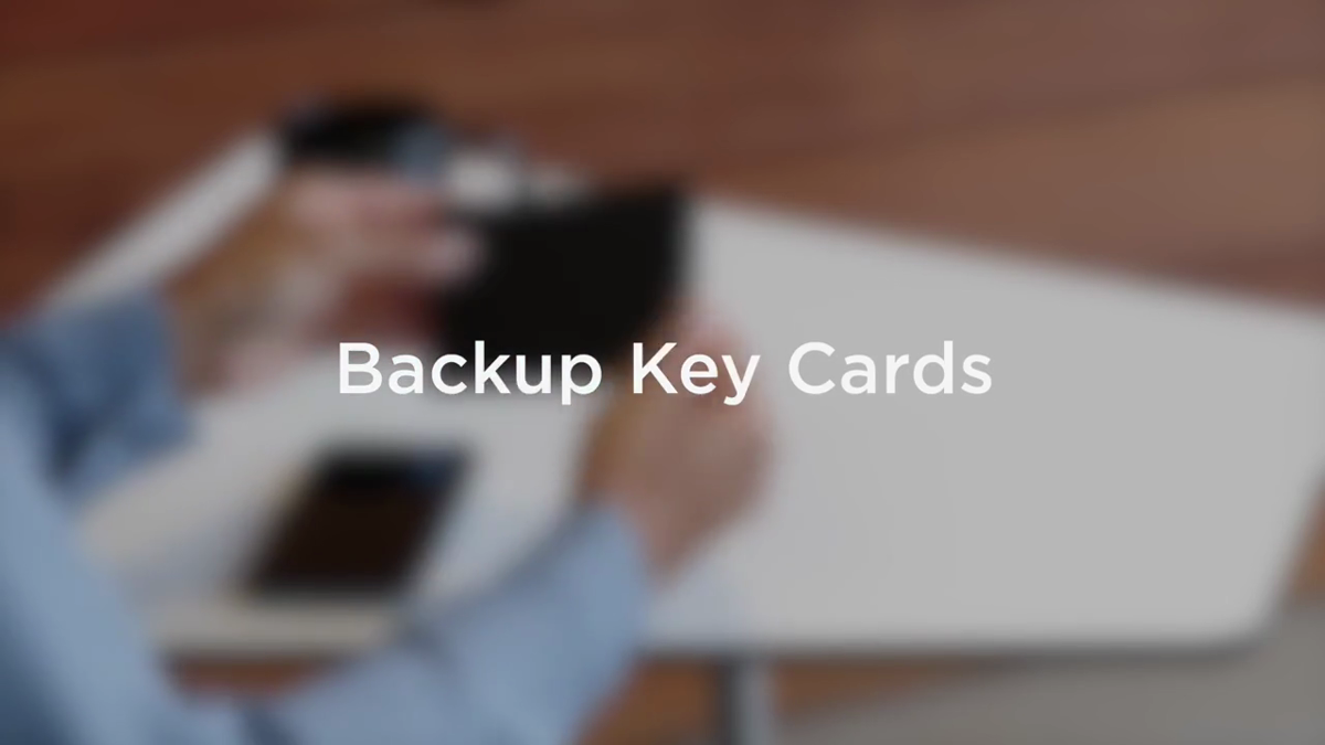 Tesla key cards shown in the official Model S Keys video