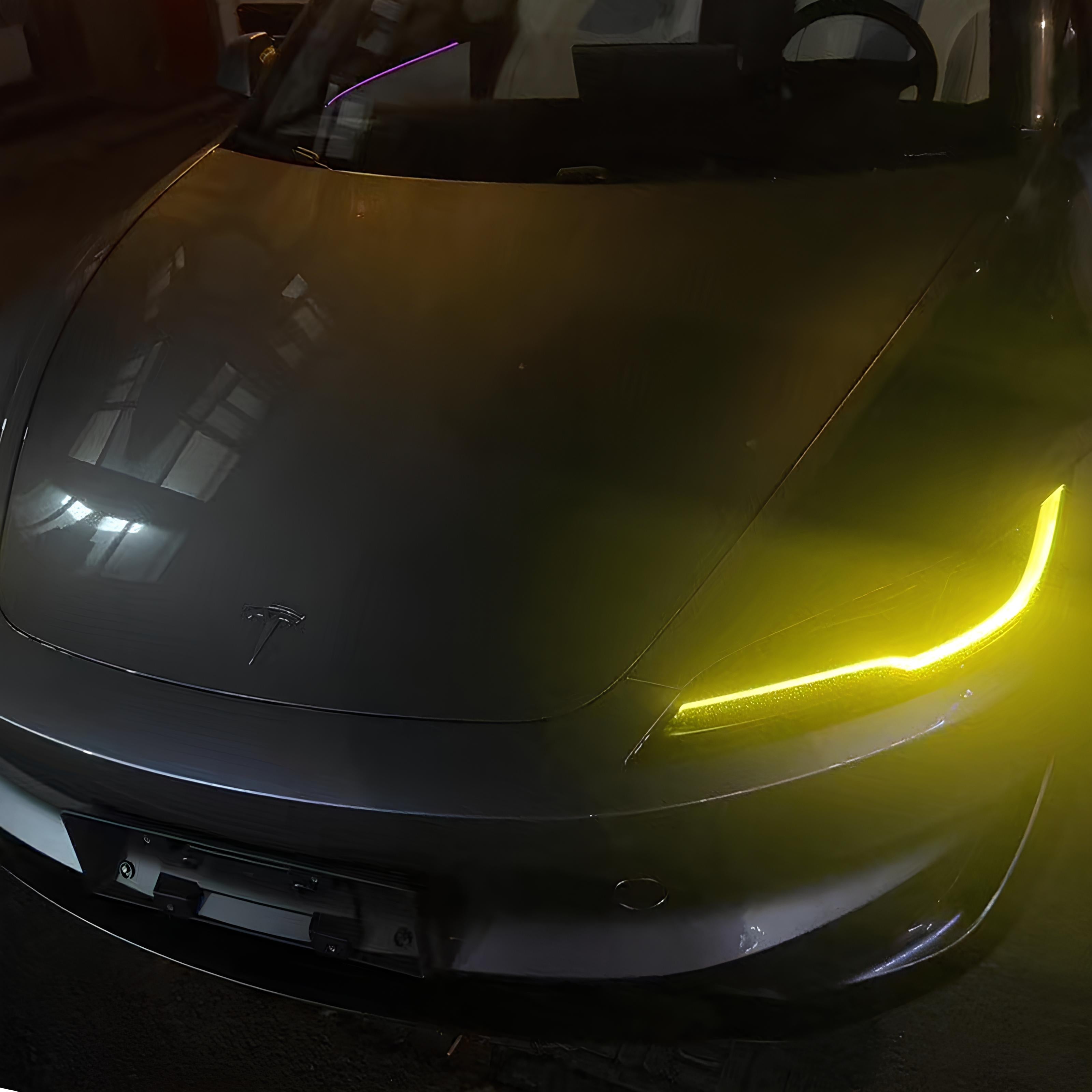 Model 3 Highland Exterior Accessories Daytime Running Light DRL Boards Headlight Tesstudio®