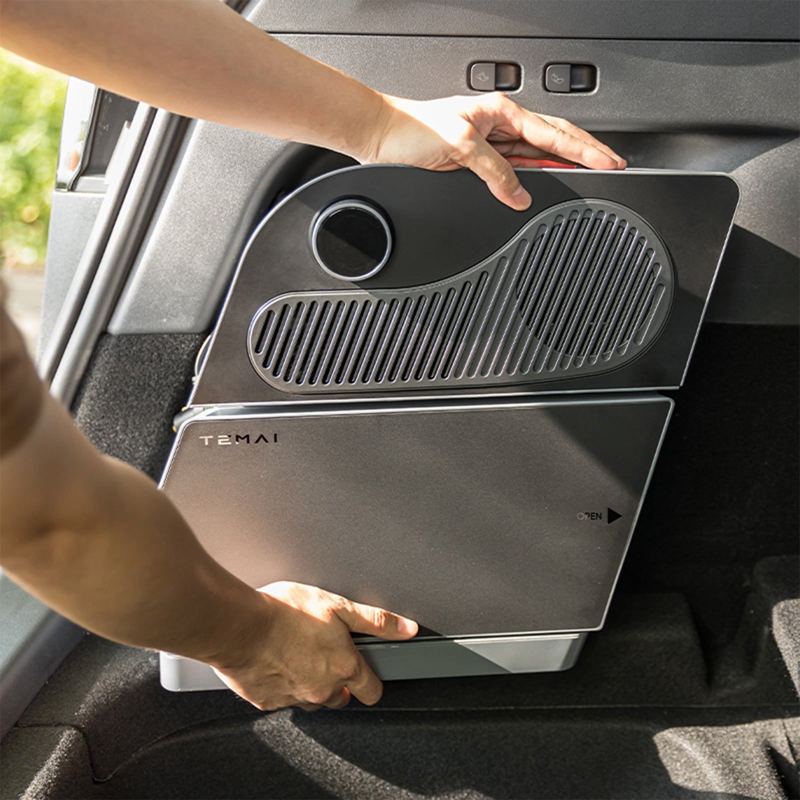 Tesla Model Y Trunk Fridge Hidden Cooler Car Mini Refrigerator Tesstudio®