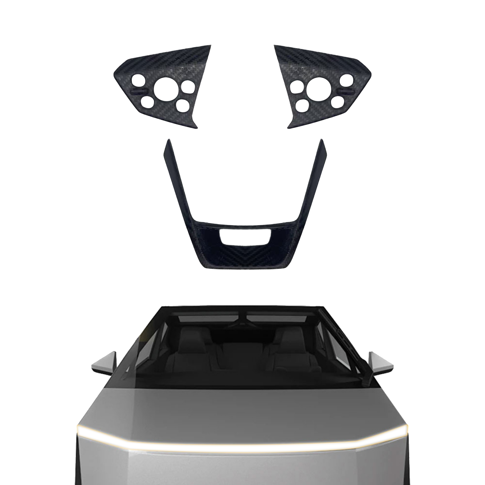 Tesla Yoke Steering Wheel — Nappa leather grip close-up
