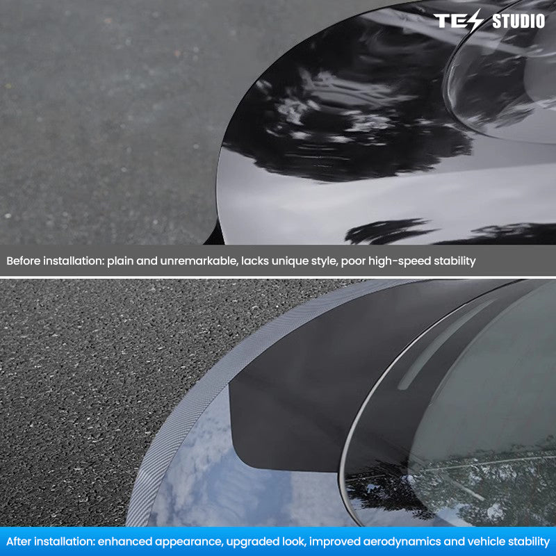 Tesla Model Model Y Juniper Carbon Fiber Tail Spoiler Trunk Spoiler Wing Tesstudio®