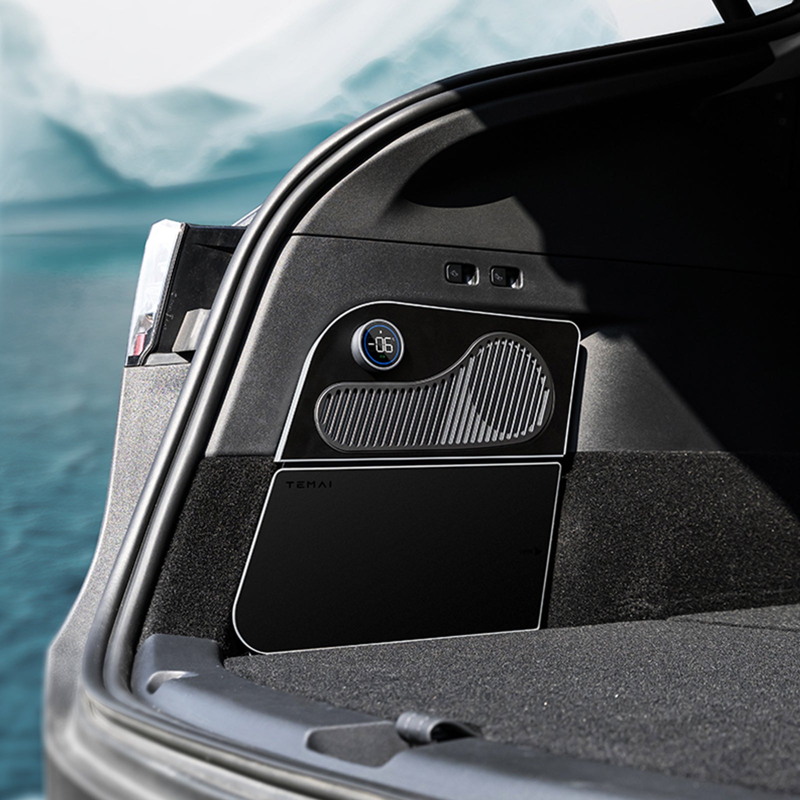 Tesla Model Y Trunk Fridge Hidden Cooler Car Mini Refrigerator Tesstudio®