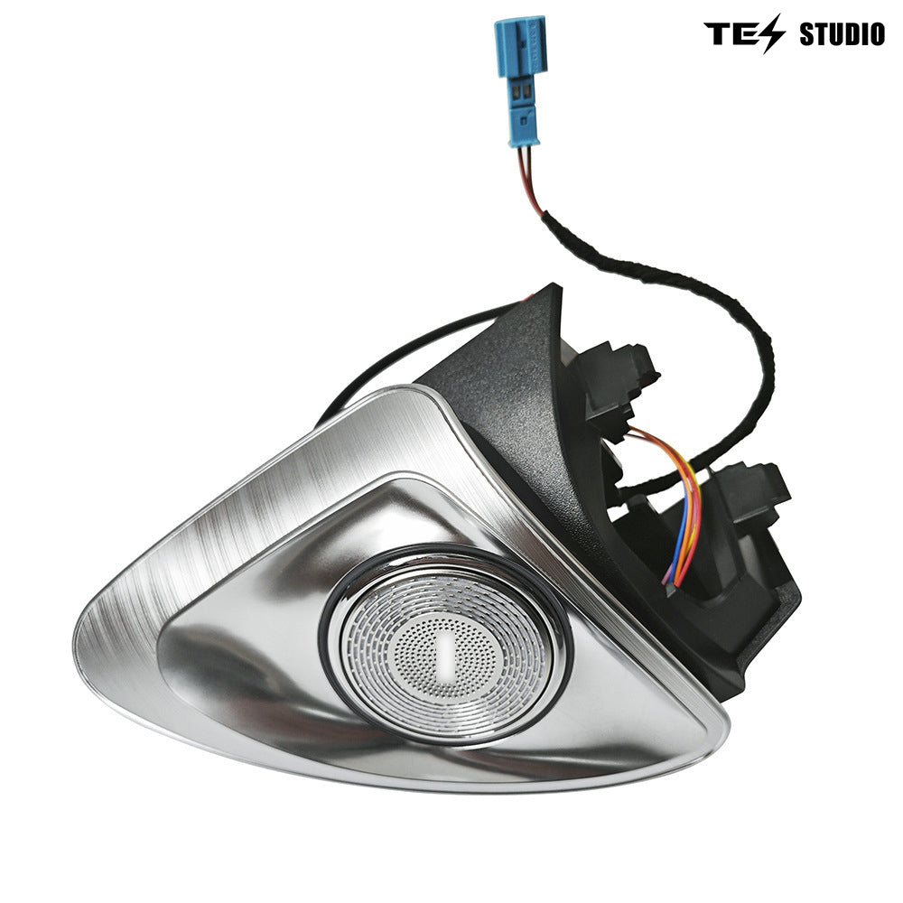 4D Rotating Tweeter Speakers with LED Ambient Light For Tesla Model 3/Y/3 Highland