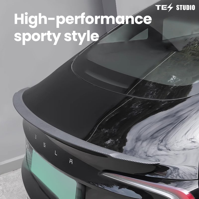 2025 2026 Real Carbon Fiber Tail Spoiler Wing For Tesla Model 3/Y/S Model Y Juniper