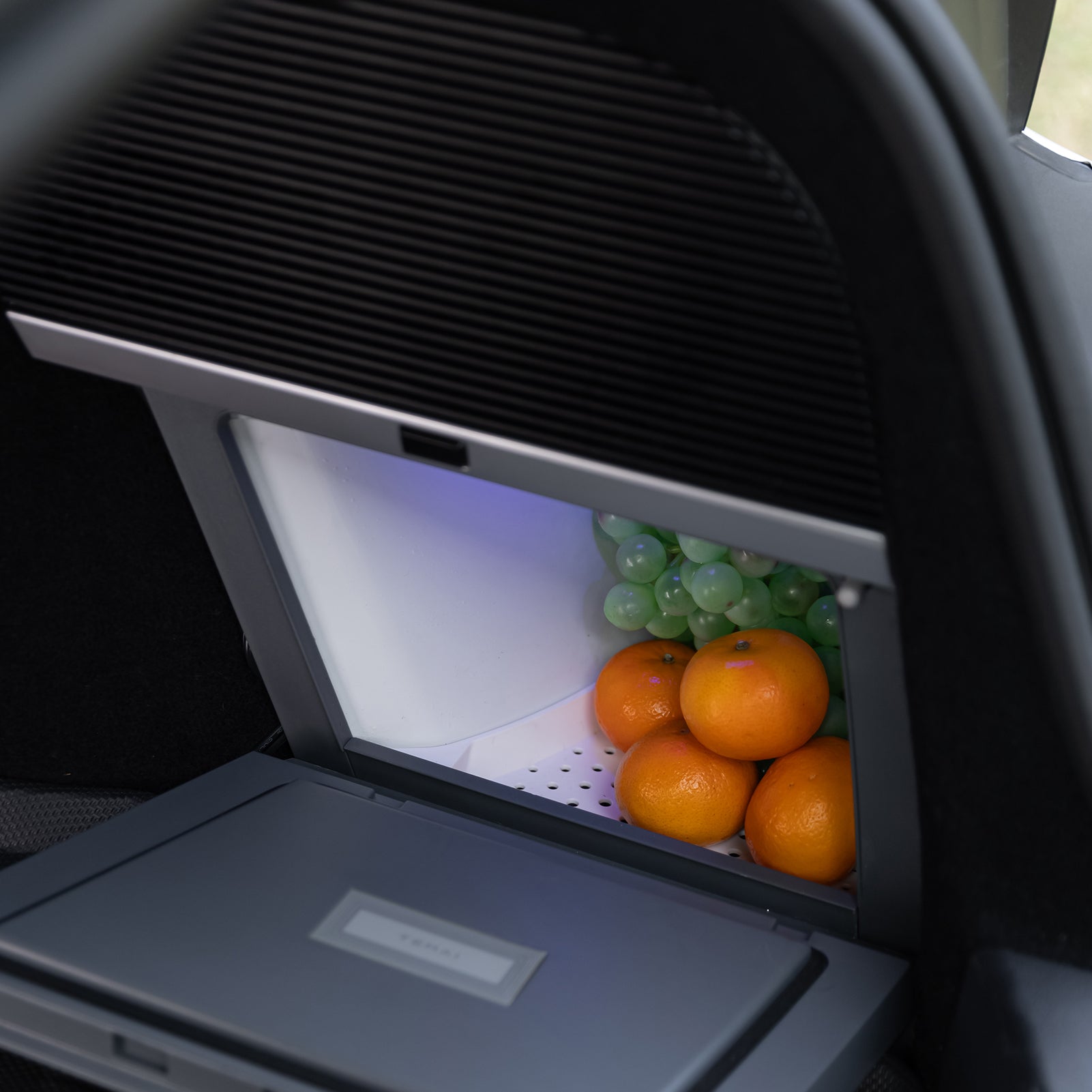 Tesla Model 3 Highland Portable Fridge Cooler With Control Expansion Dock Interior Accessories Tesstudio®