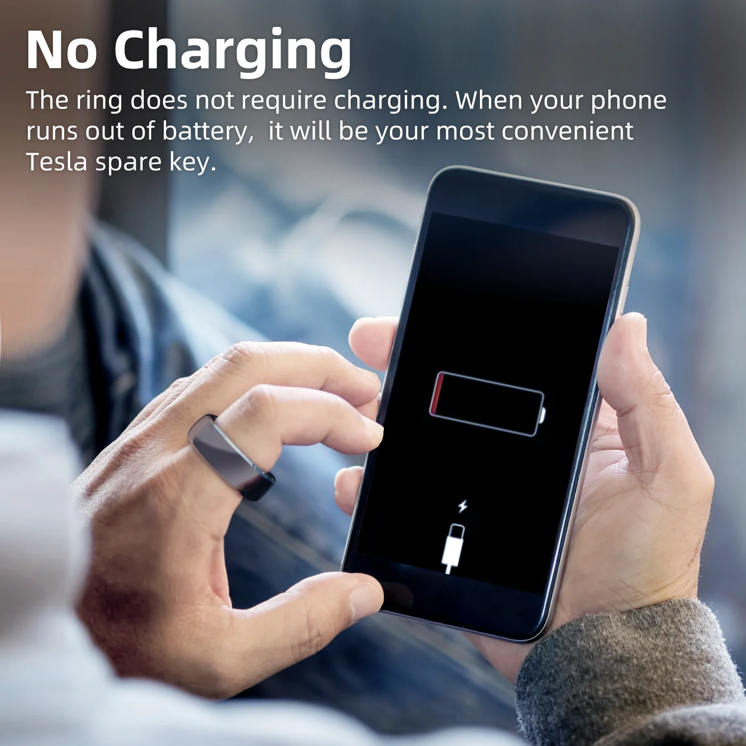 RFID Smart NFC Ring Key Accessory Fob Card Open Door For Cybertruck