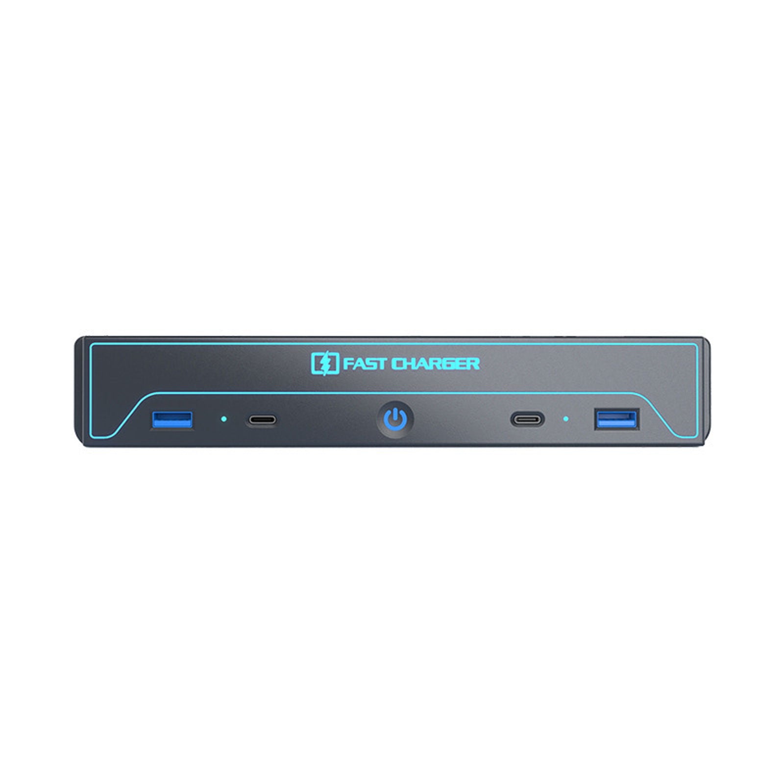 Center Console USB Hub Docking Station Fast Charger With Dynamic Ambient Light For Tesla Model 3 Highland