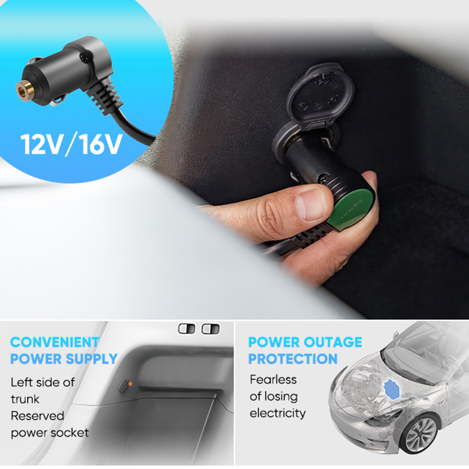 Tesla Model Y Trunk Fridge Hidden Cooler Car Mini Refrigerator Tesstudio®