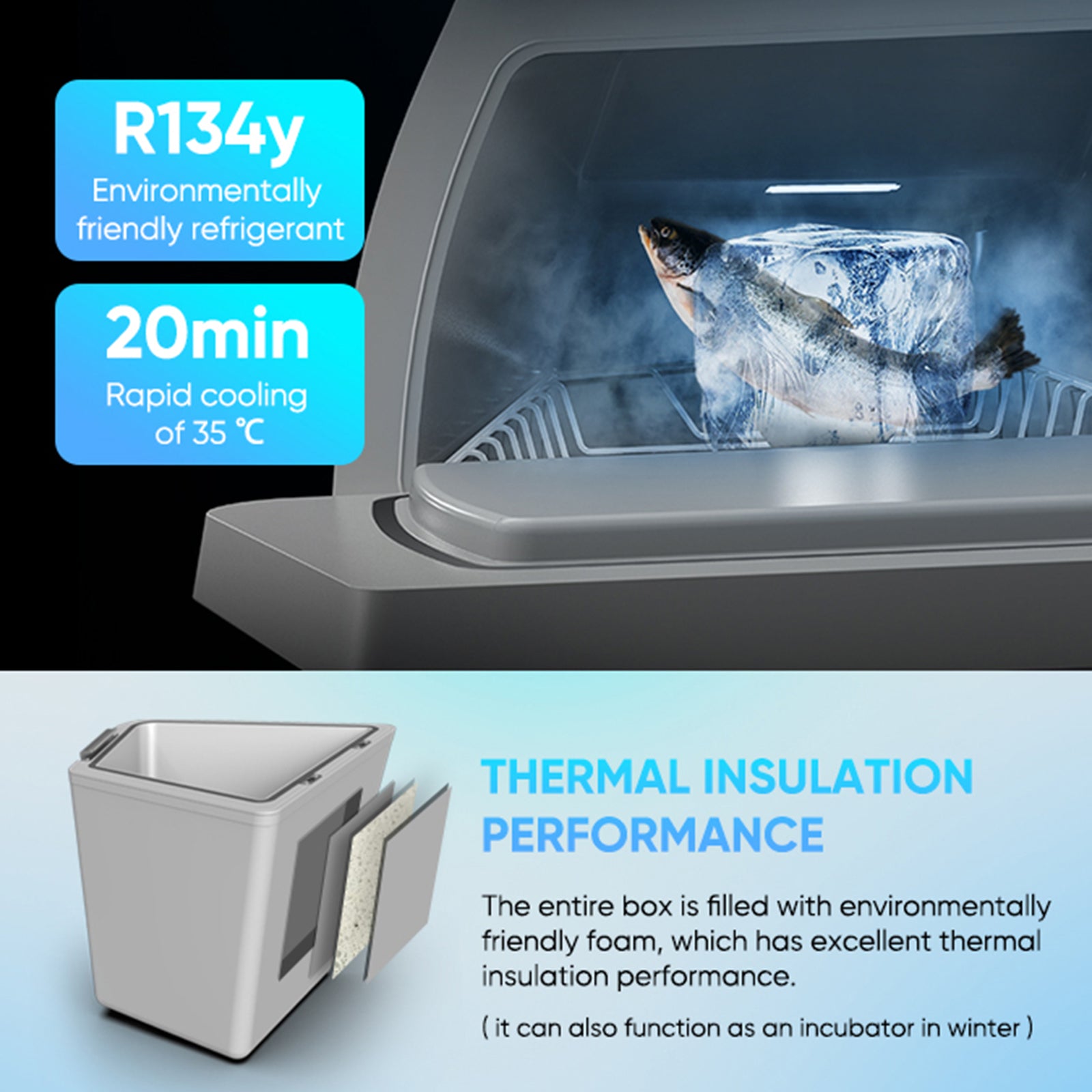 Tesla Model Y Trunk Fridge Hidden Cooler Car Mini Refrigerator Tesstudio®