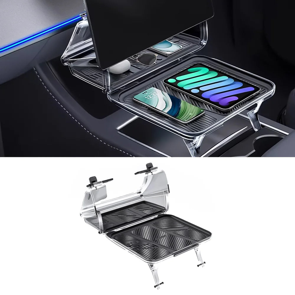 Tesla Model 3 / Model Y Hidden Central Control Screen Lower Storage Box | Center Console Organizer