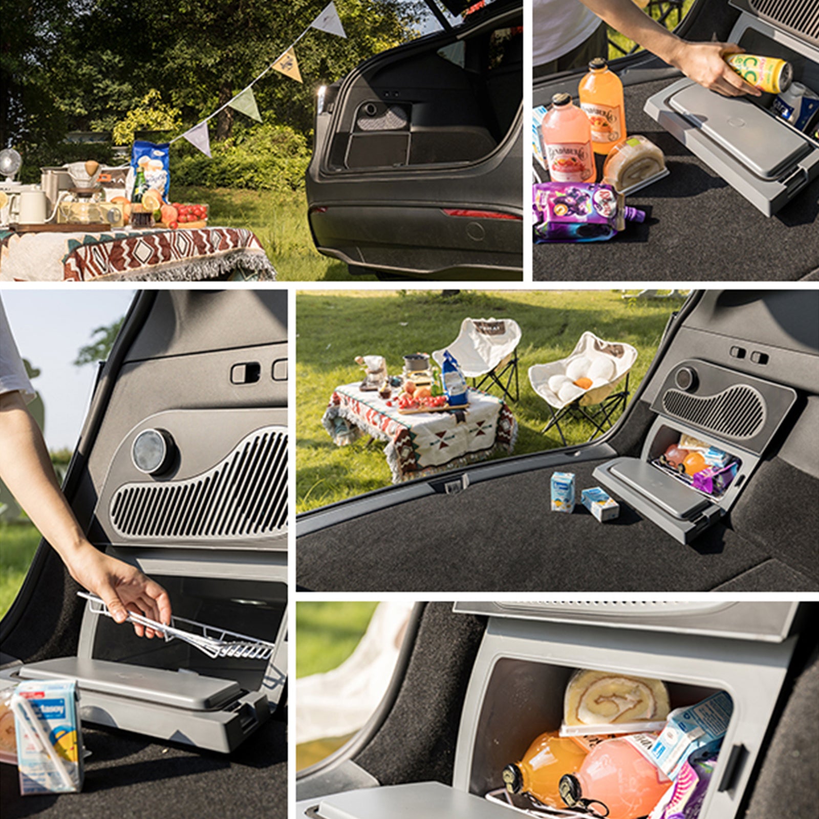 Tesla Model Y Trunk Fridge Hidden Cooler Car Mini Refrigerator Tesstudio®