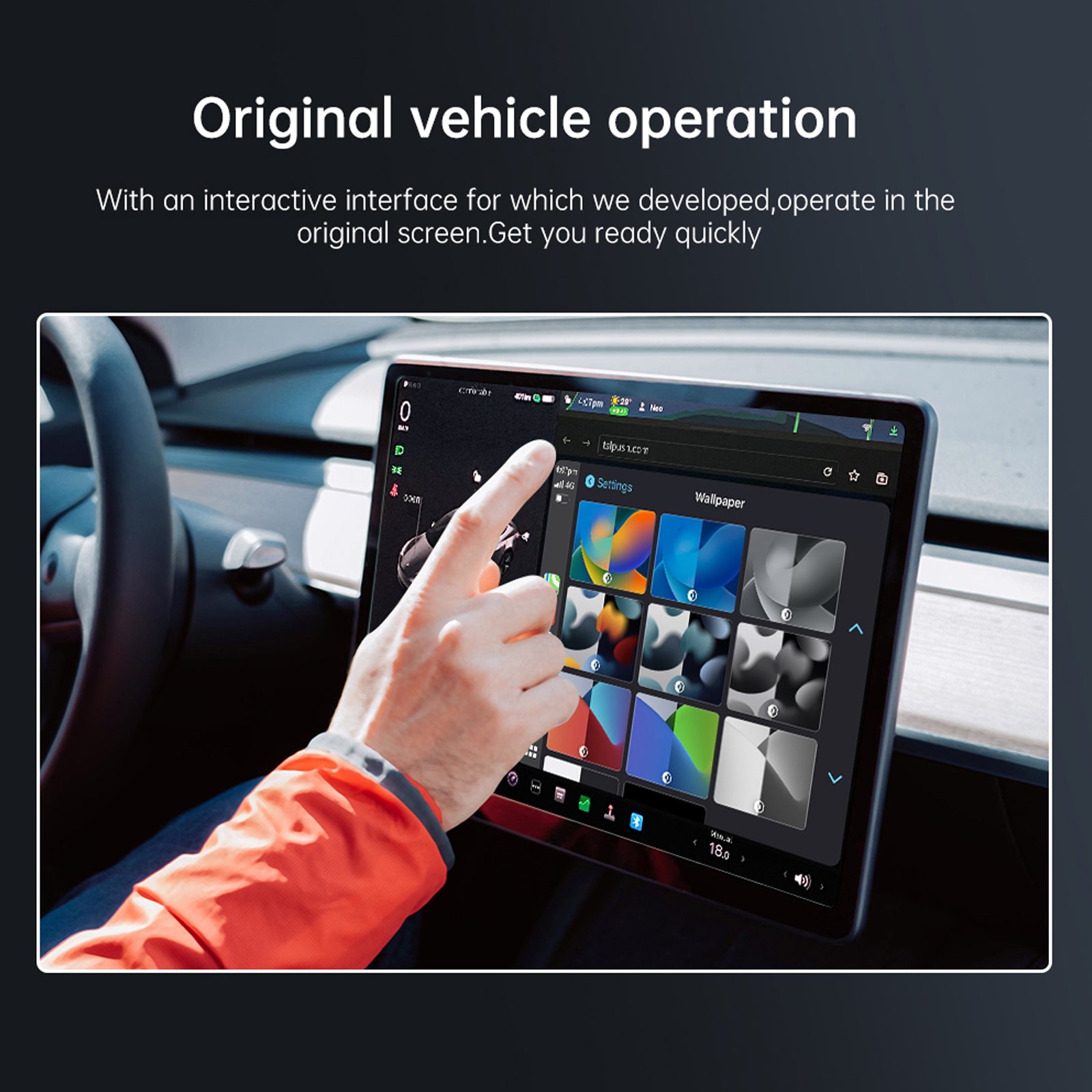 Tesla Model 3/Y Mirror Dash Cam CarPlay Module Model 3/Y Interior Accessories Tesstudio®