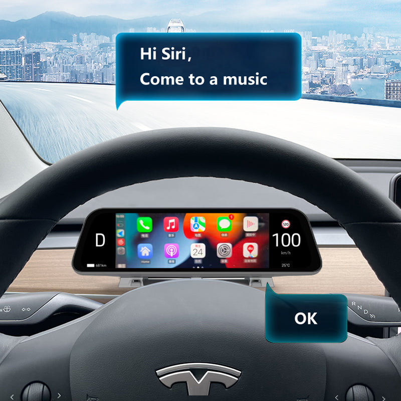 Tesla Dashboard Display — OEM-fit integration close-up