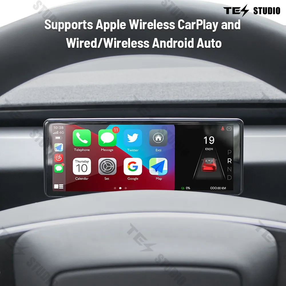 F68 Pro Touch Screen Instrument + CT-2 Thermal Infrared Vehicle Assistance System For Tesla Model 3/Y/3 Highland/Model Y Juniper