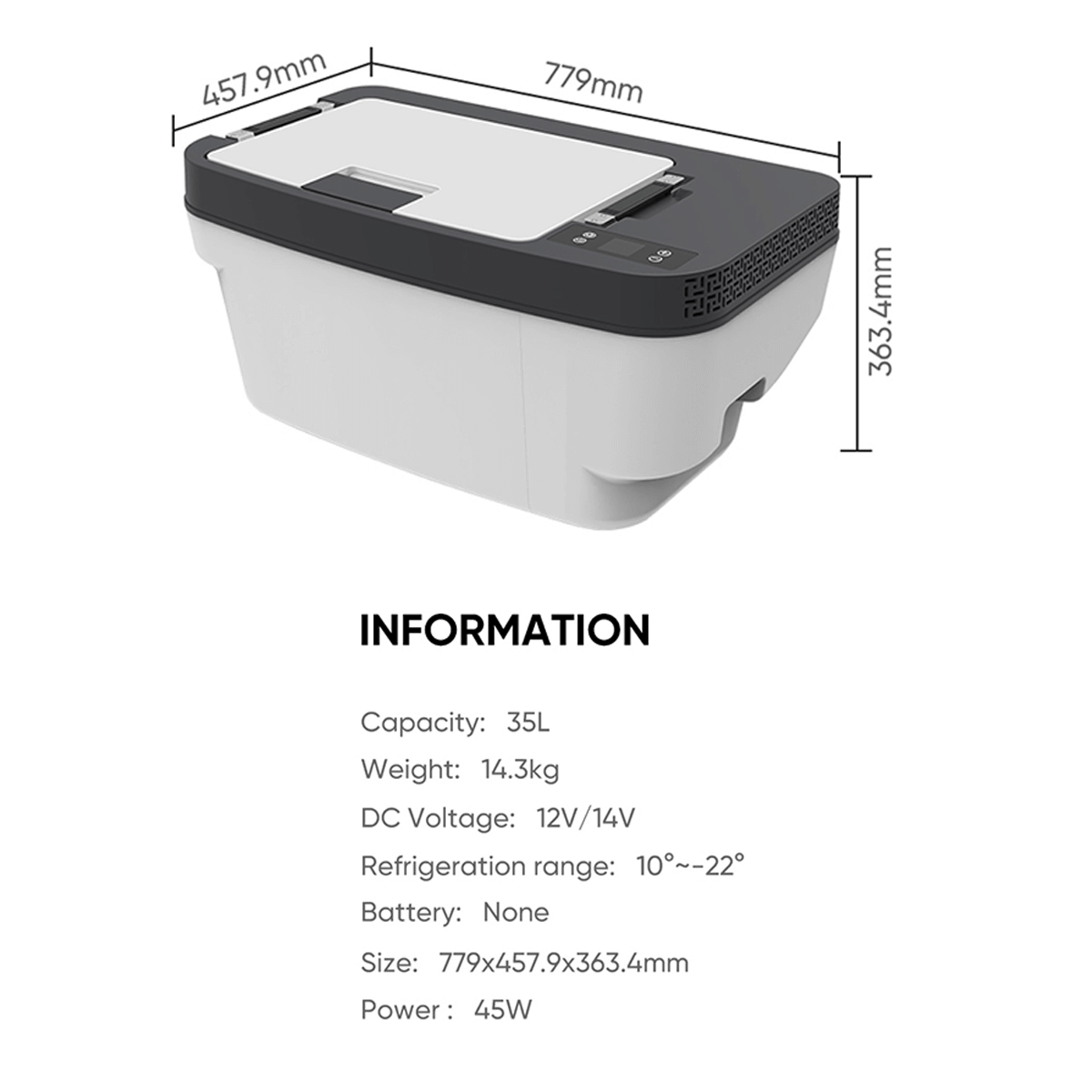 Tesla Model Y Cooler — packaging contents