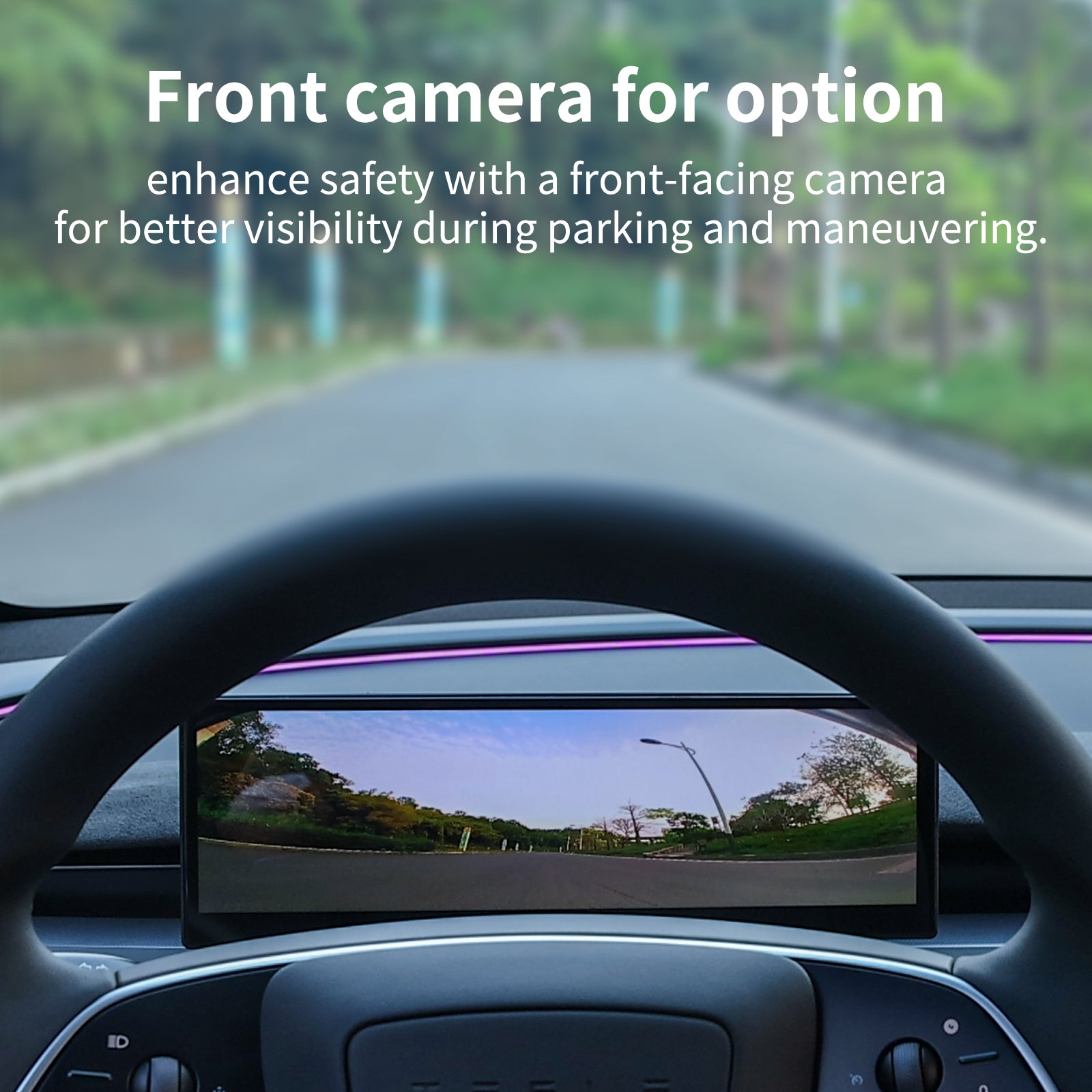 10.88" Upgroud TES-F10C Dashboard Heads Up Display Wireless CarPlay for Tesla 3/Y/cybertruck