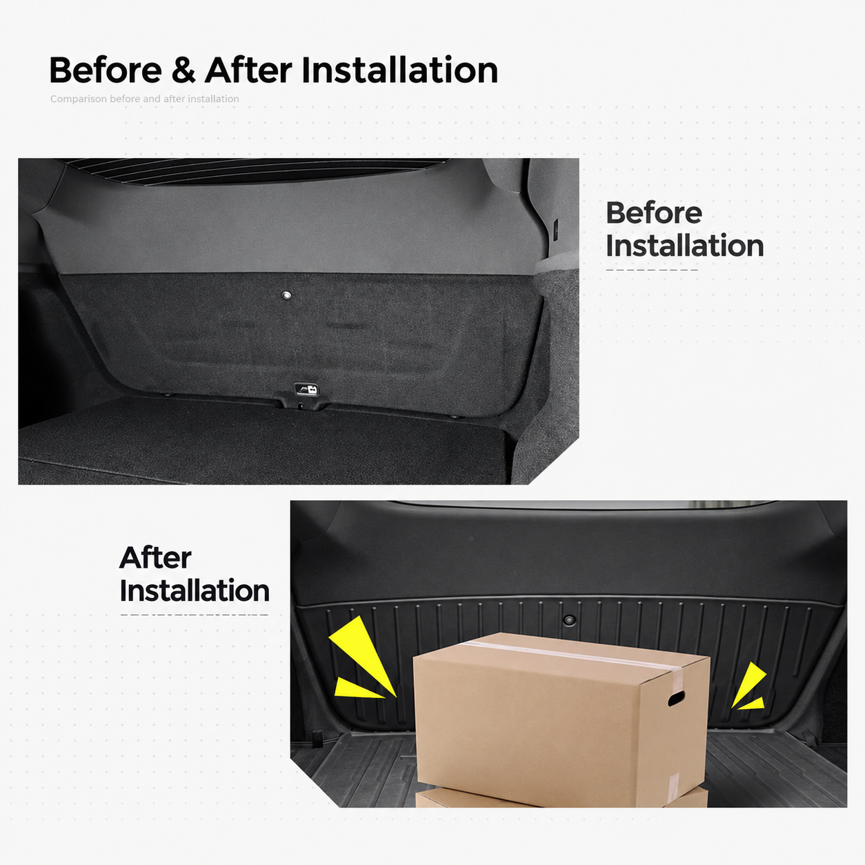 Full-Cover TPE Trunk Tailgate Protector for Tesla Model 3 Highland / Model Y Juniper / Model Y L