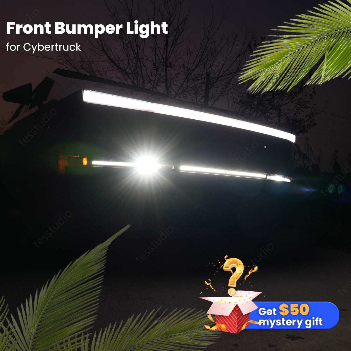 Light Bar Cybertruck Front Bumper Light For Tesla Cybertruck