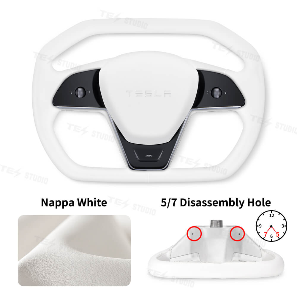 Tesstudio Model 3/Y Cybertruck Style Steering Wheel for Tesla