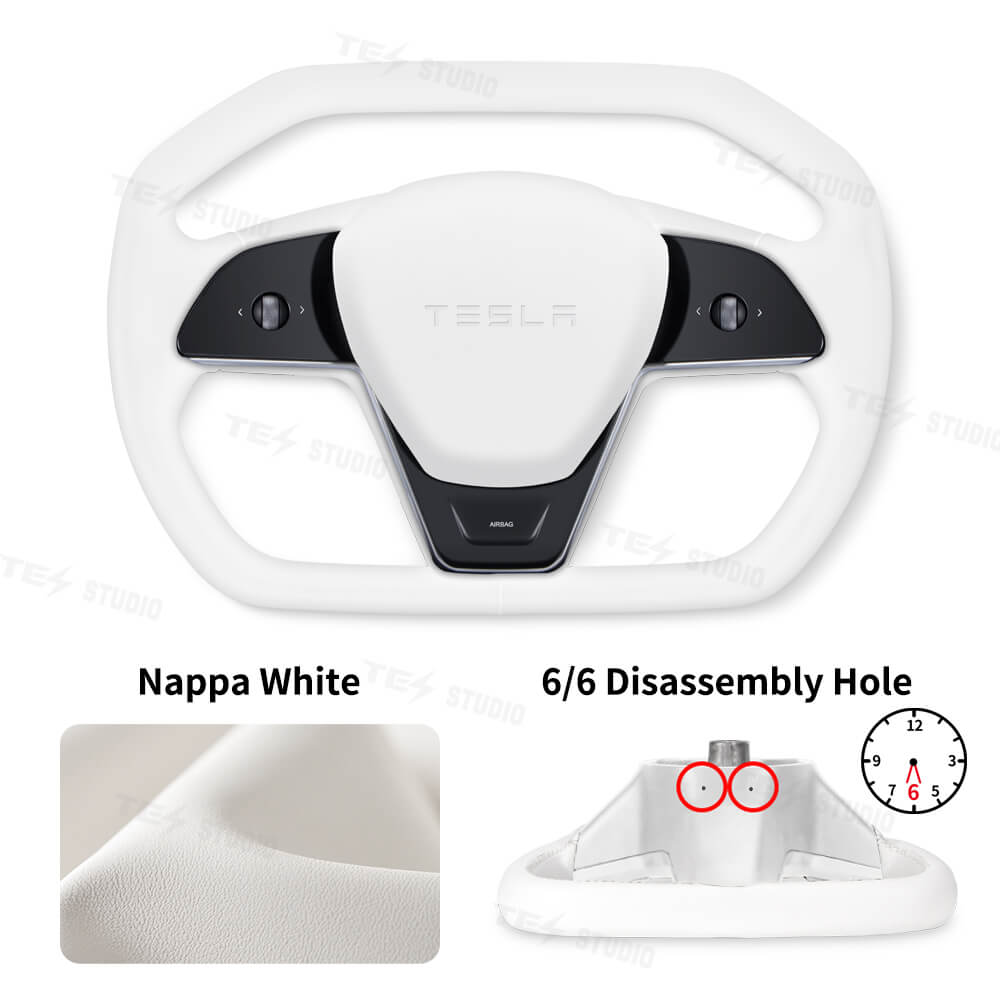 Tesstudio Model 3/Y Cybertruck Style Steering Wheel for Tesla