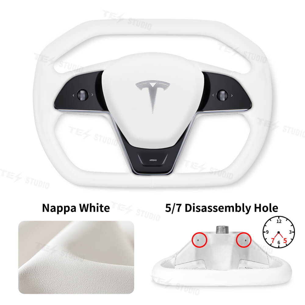Tesstudio Model 3/Y Cybertruck Style Steering Wheel for Tesla