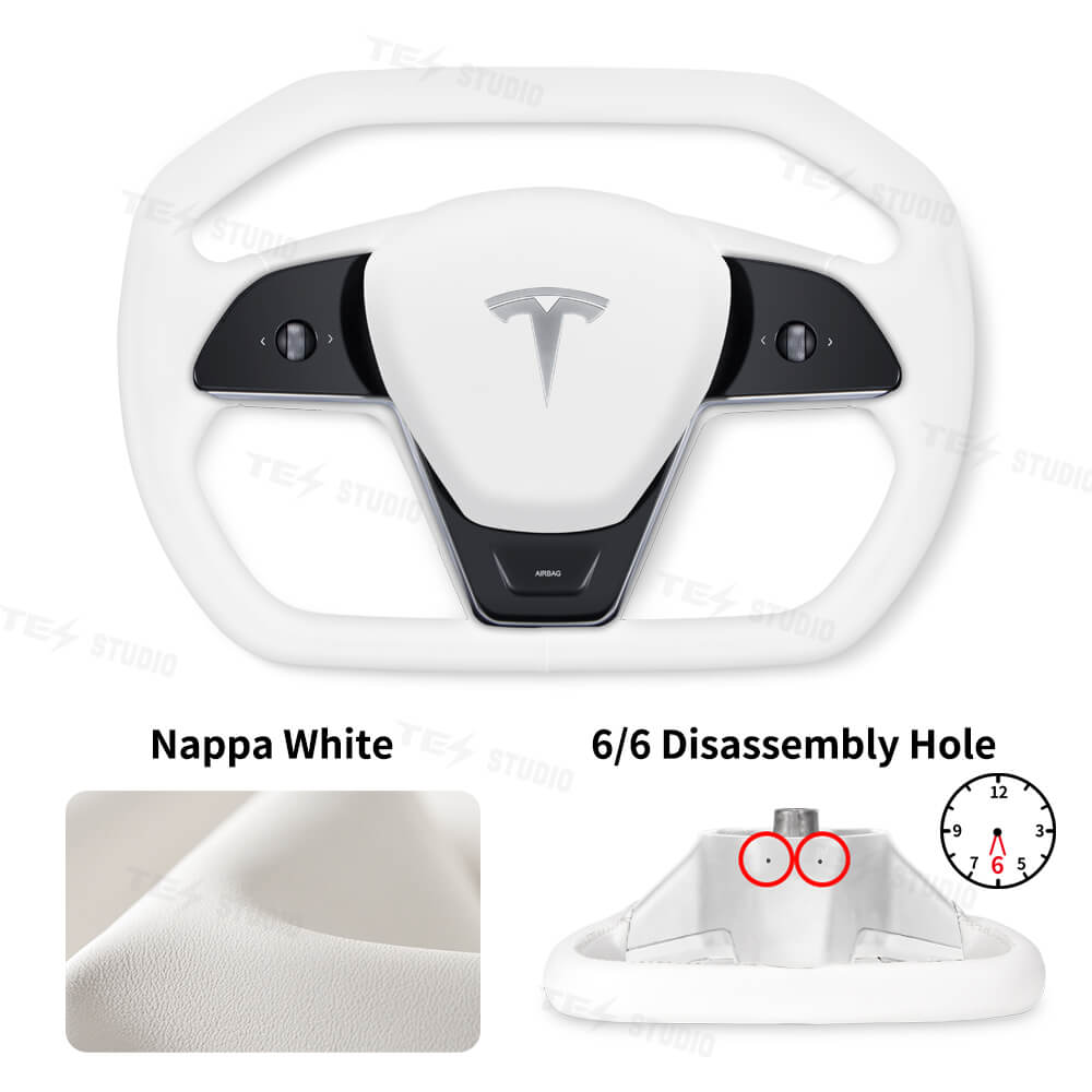 Tesstudio Model 3/Y Cybertruck Style Steering Wheel for Tesla