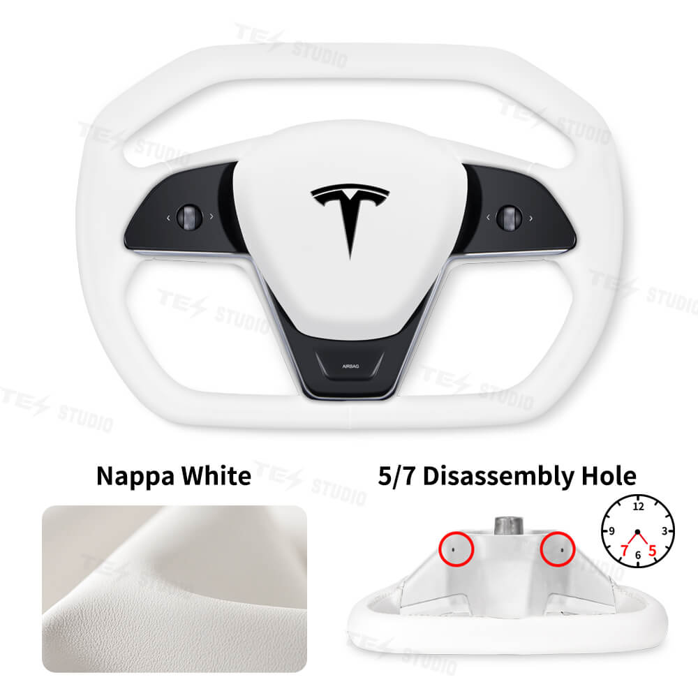 Tesstudio Model 3/Y Cybertruck Style Steering Wheel for Tesla