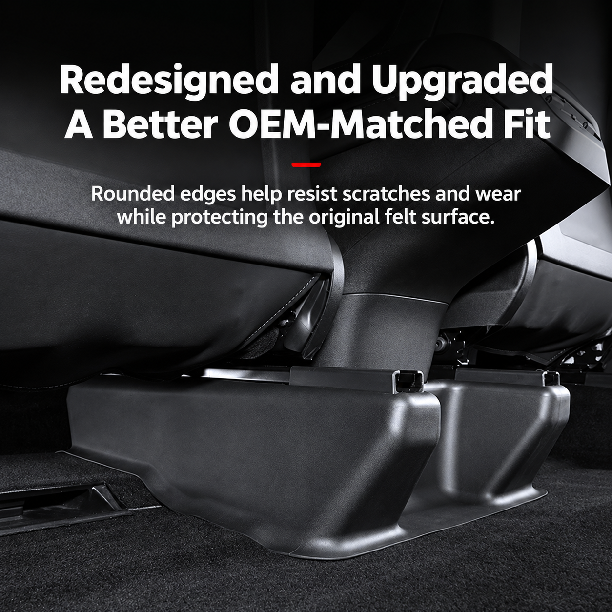 Tesla Model Y L TPE Under-Seat Corner Protectors, 5-Piece Set