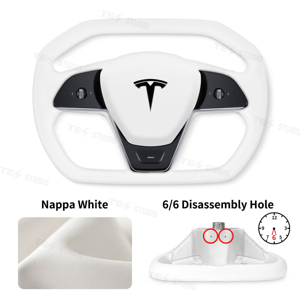 Tesstudio Model 3/Y Cybertruck Style Steering Wheel for Tesla