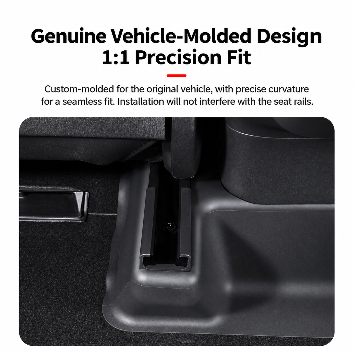 Tesla Model Y L TPE Under-Seat Corner Protectors, 5-Piece Set
