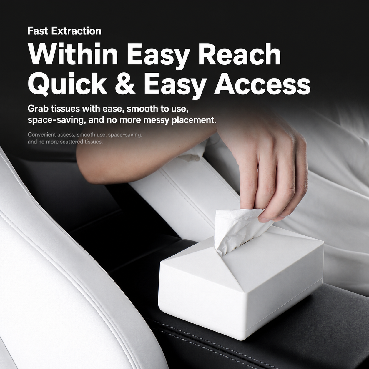 Cyber-Style Car Tissue Box for Tesla Model Y / 3 / X / S