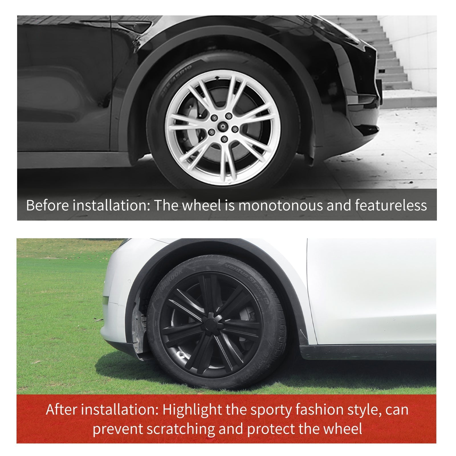 Tesla Model S /Model Y Wheel Covers 19'' Arachnid Style Model S Hub Cap Covers Tesstudio