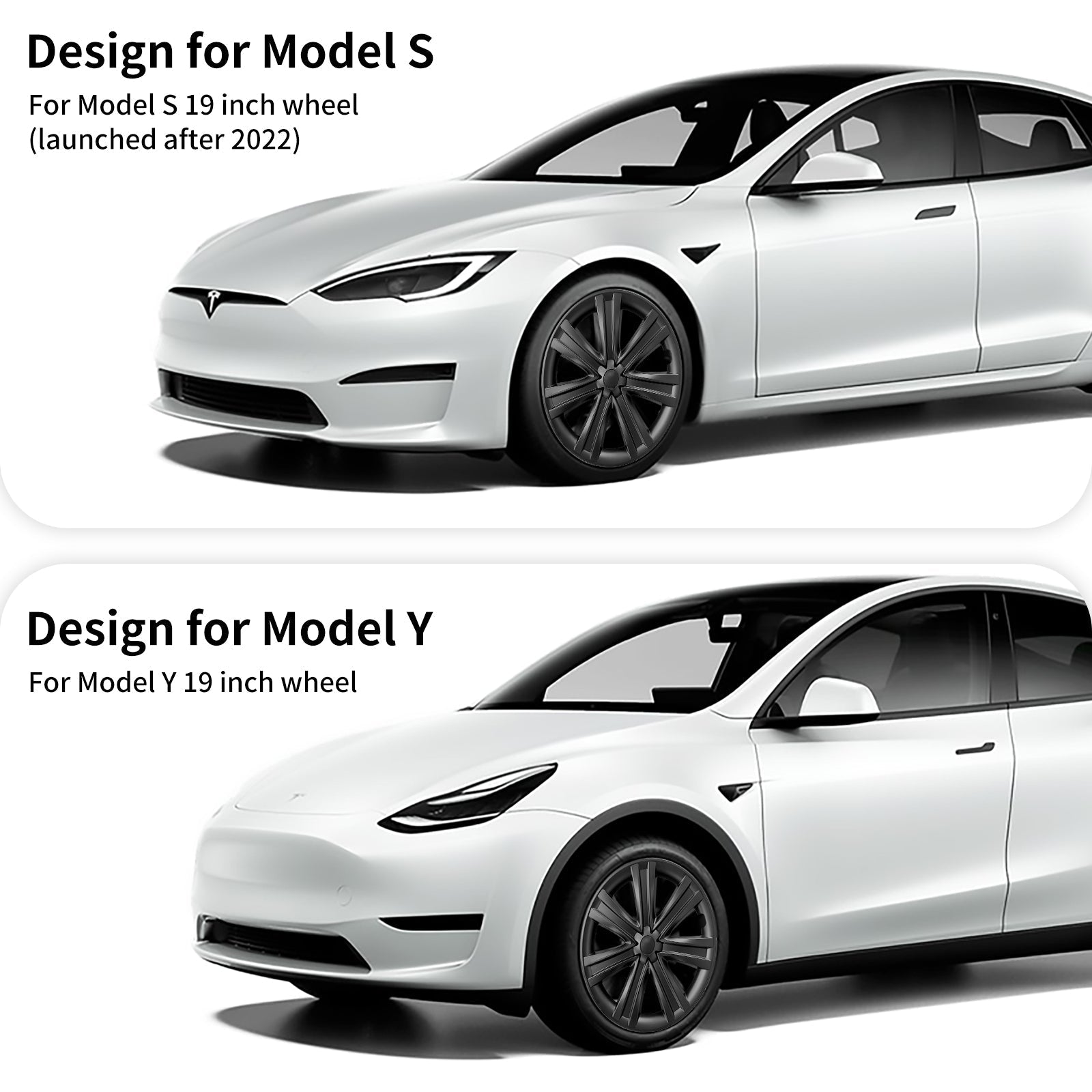 Tesla Model S /Model Y Wheel Covers 19'' Arachnid Style Model S Hub Cap Covers Tesstudio