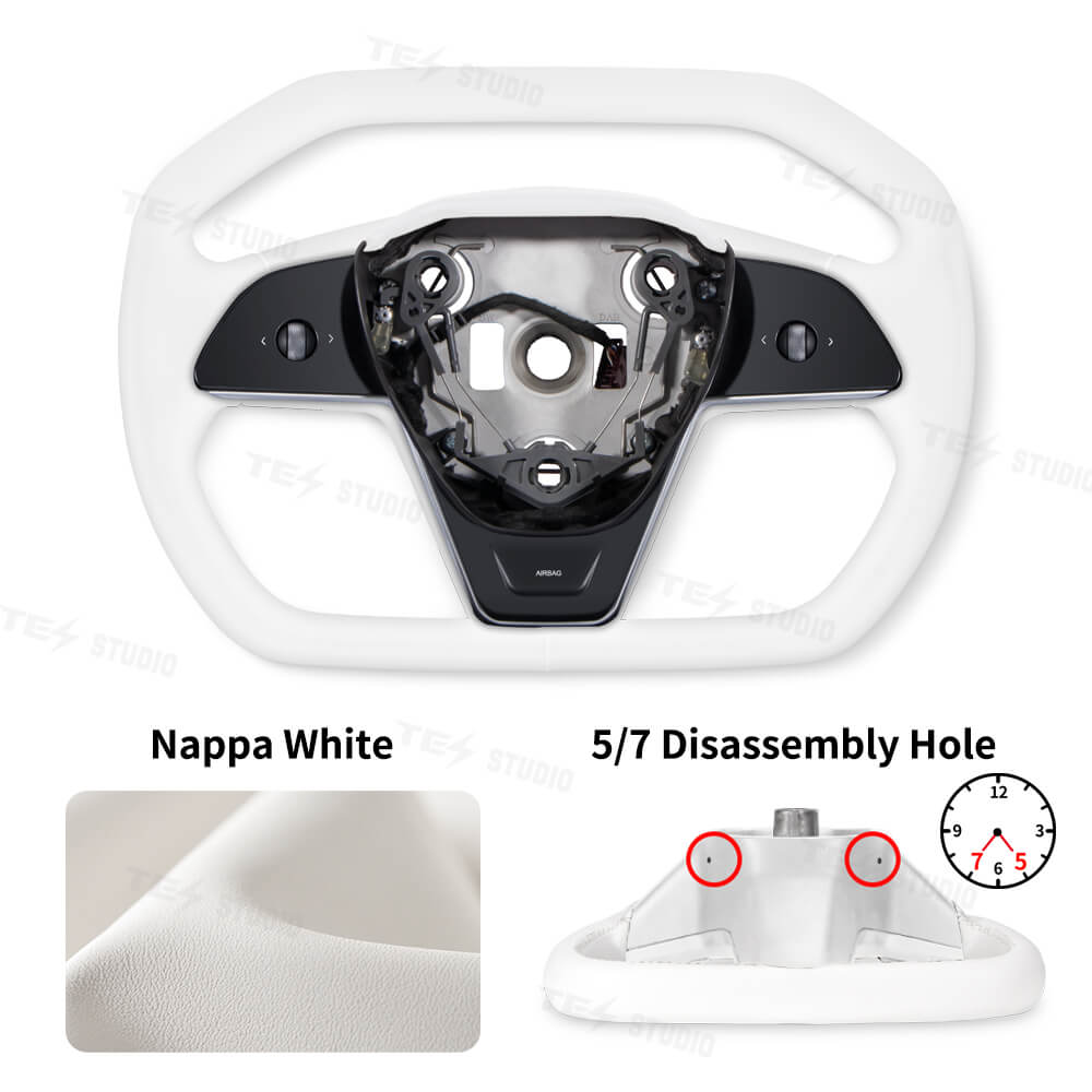 Tesstudio Model 3/Y Cybertruck Style Steering Wheel for Tesla