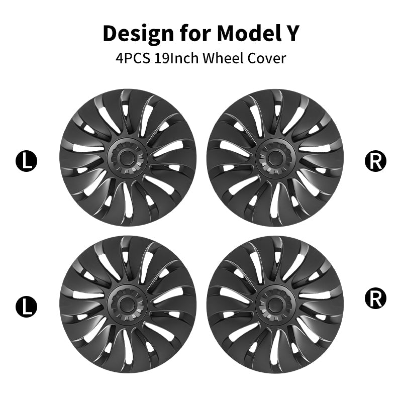 Tesla Model Y Wheels 19'' Storm Wheel Cap Covers Model Y Center Caps Tesla Wheel Tesstudio®