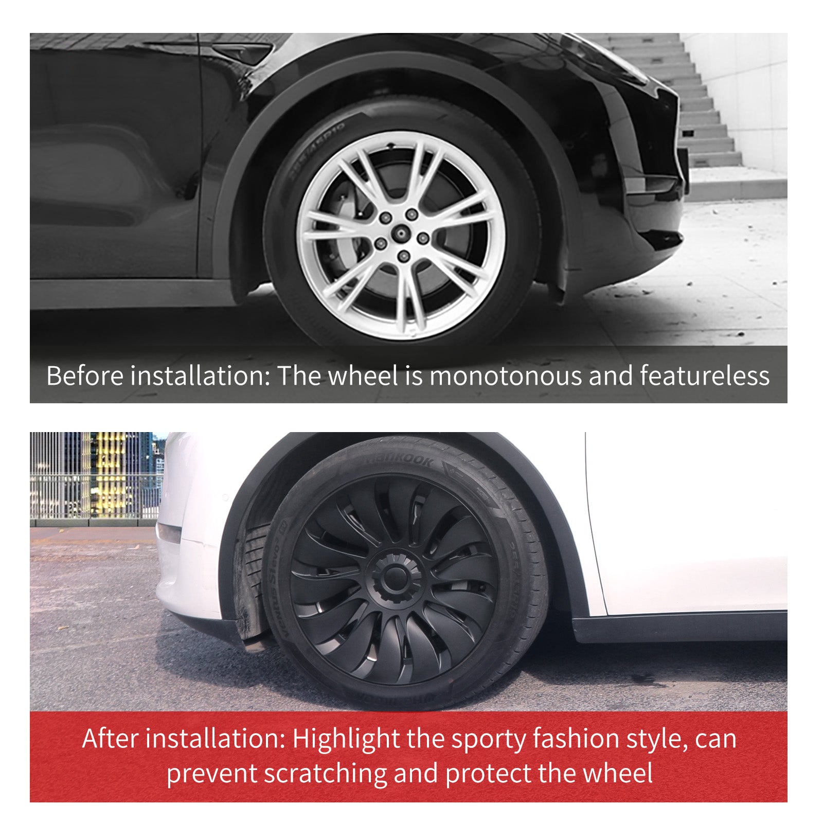 Tesla Model Y Wheels 19'' Storm Wheel Cap Covers Model Y Center Caps Tesla Wheel Tesstudio®