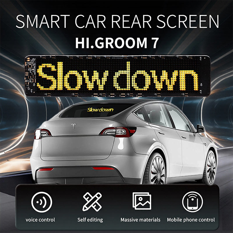 Scroll LED Soft Screen Car Panel Scroll LED Panel Scrolling LED Display for Tesla