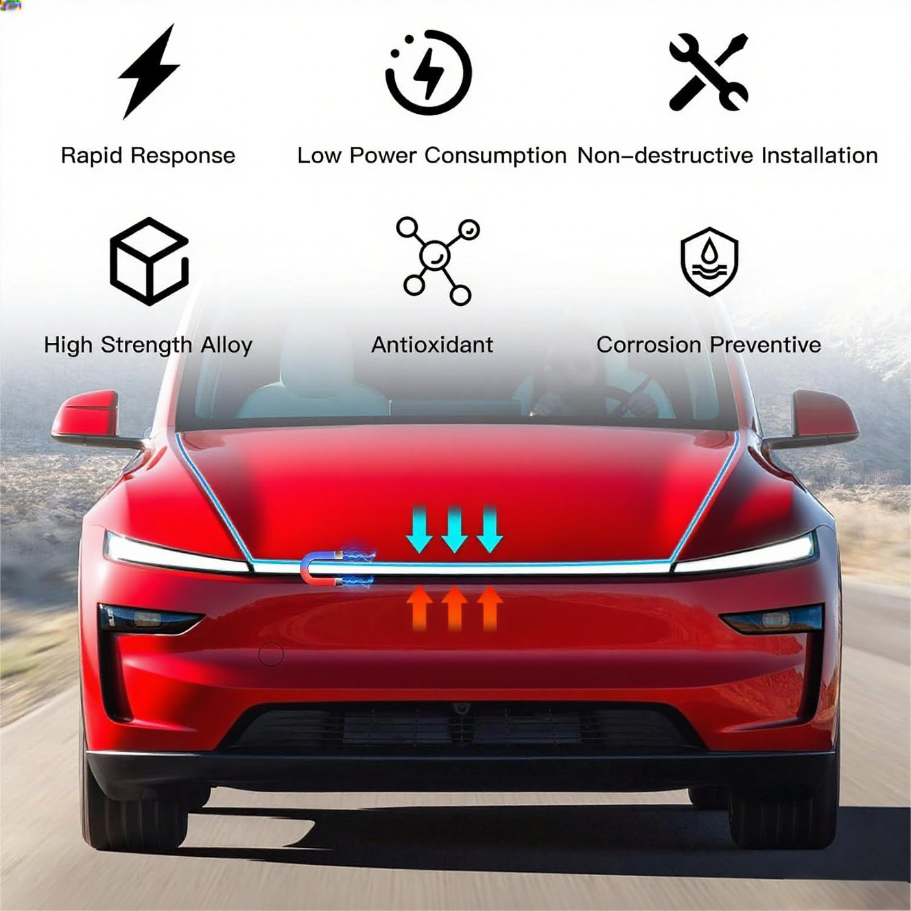 Power Frunk Silent Front Trunk Electric Suction Lock Version 8 For Tesla Model 3/Highland Model Y/Y Juniper