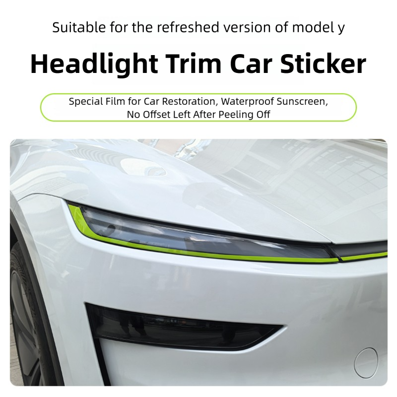 Headlight Accent Film for Model 3 Highland & Model Y Juniper