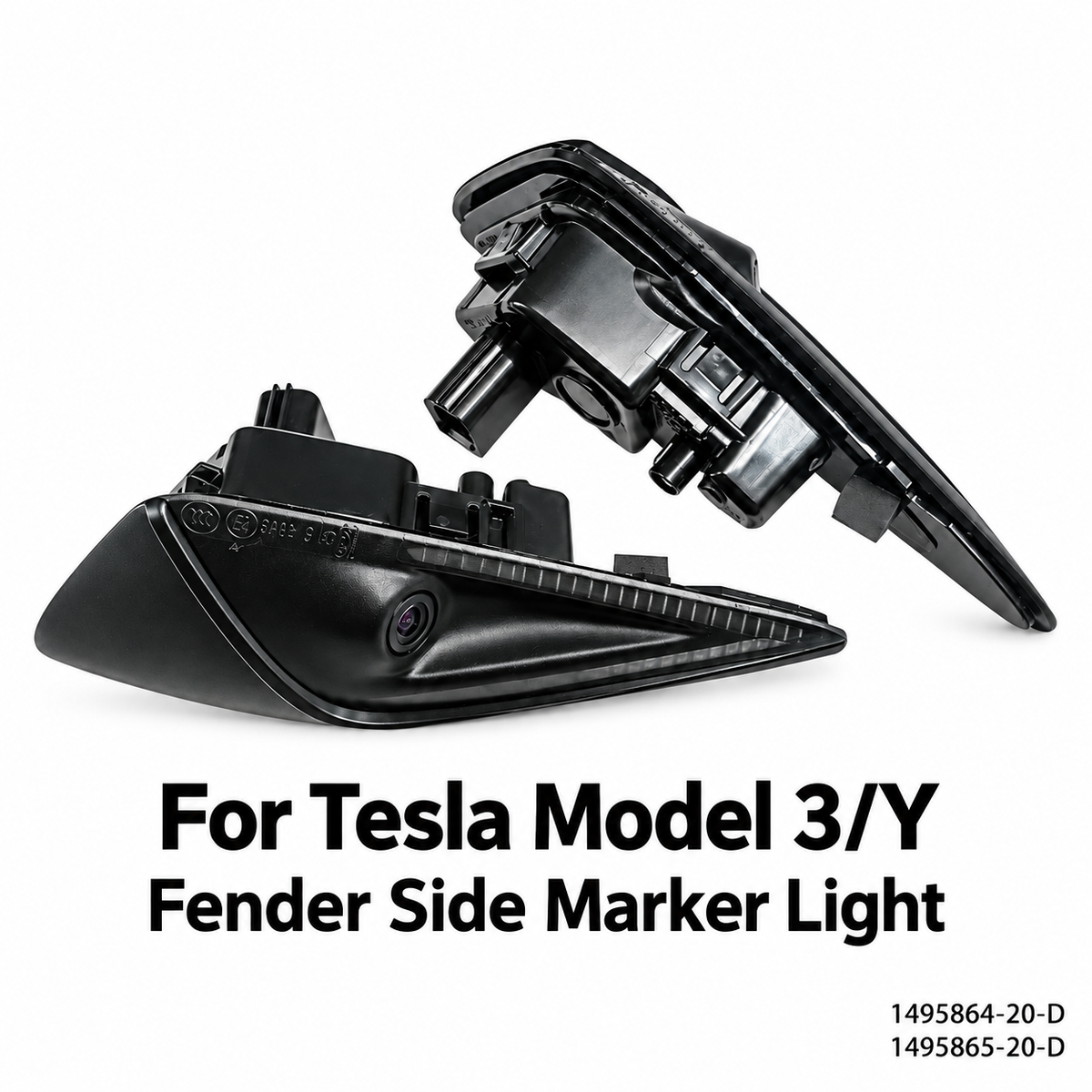 Pair of Front Fender Cameras for Tesla Model 3 / Model Y (Part No. 1495864 / 1495865)