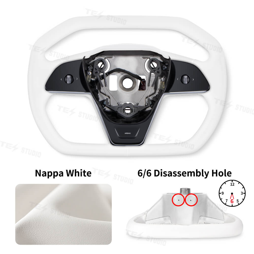 Tesstudio Model 3/Y Cybertruck Style Steering Wheel for Tesla