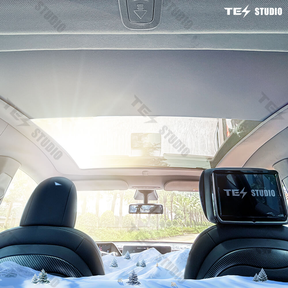 Tesla Model Y Sunshade Electric Sunshade Model Y Retractable Roof Shade Model Y Accessories Tesstudio®