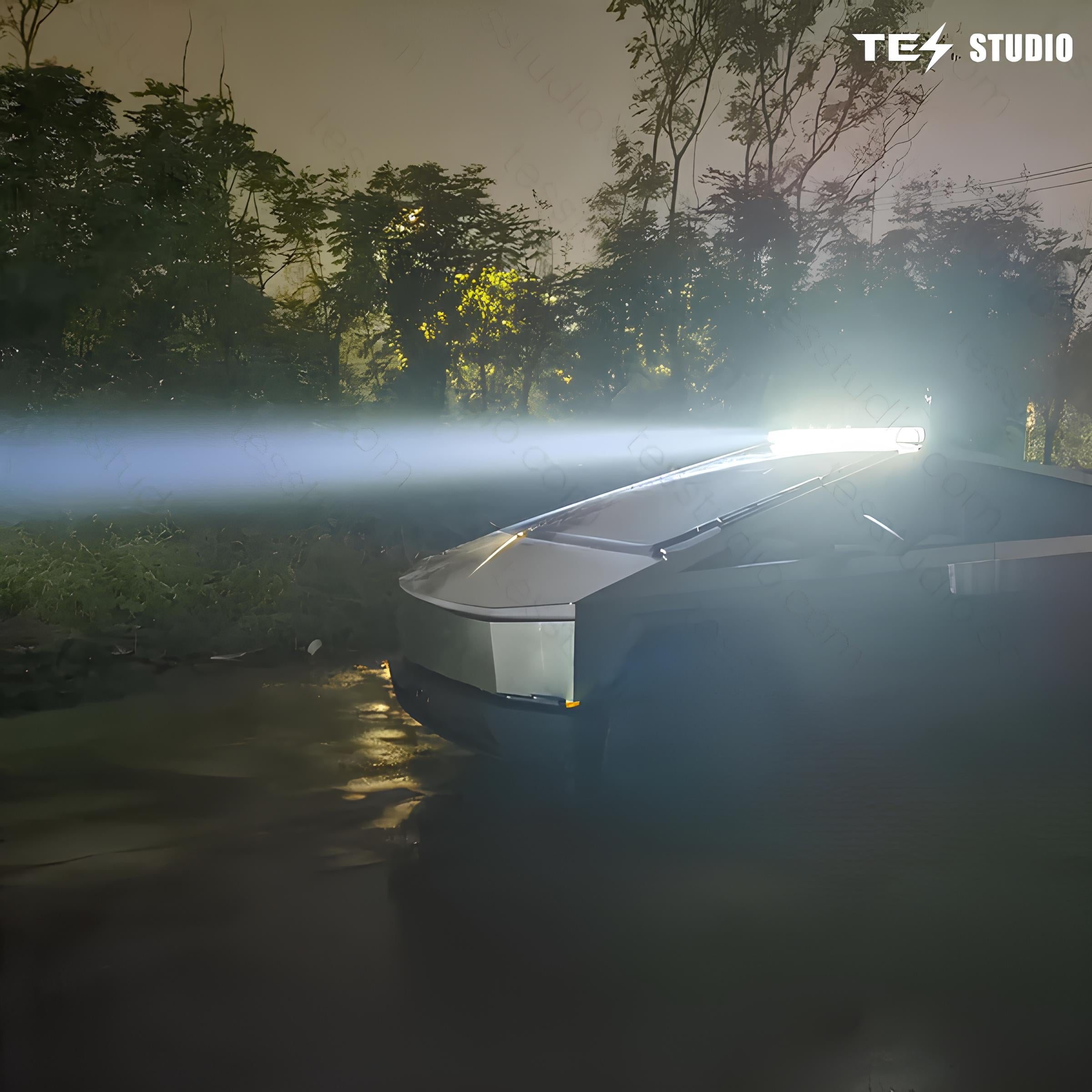 Cybertruck LED Light Roof Spotlights Light Off-road Auxiliary Two-color Lighting
