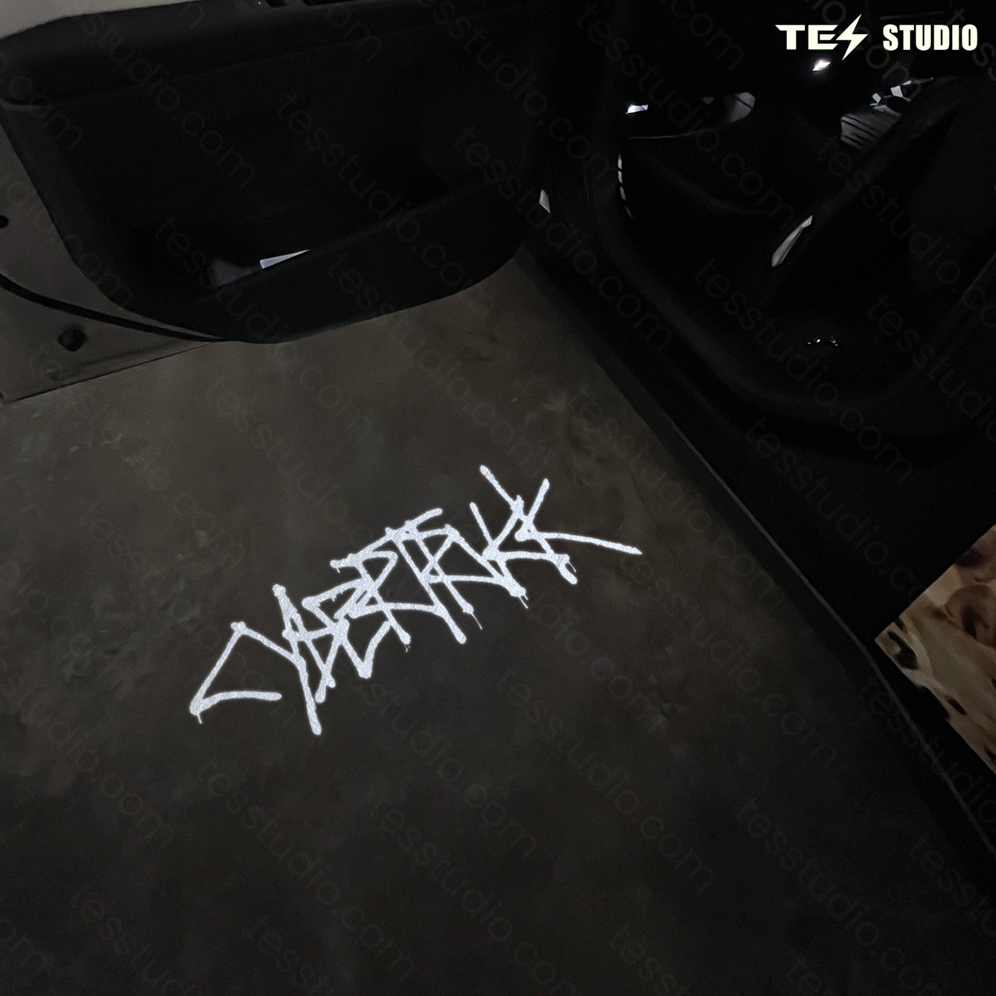 Tesla Cybertruck Projection Lights Door Step Light Tesstudio®-Cricut Friendly Cybertruck Logo